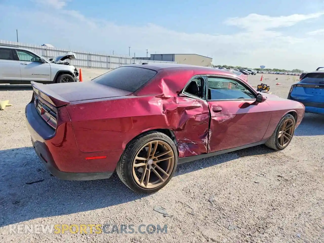 3 fotografías del automóvil dañado 2C3CDZAG2MH520854 DODGE CHALLENGER 2021