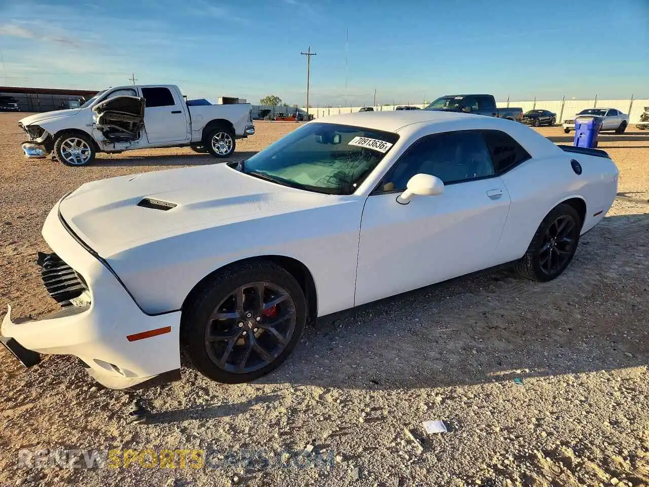 1 Photograph of a damaged car 2C3CDZAG2MH596493 DODGE CHALLENGER 2021