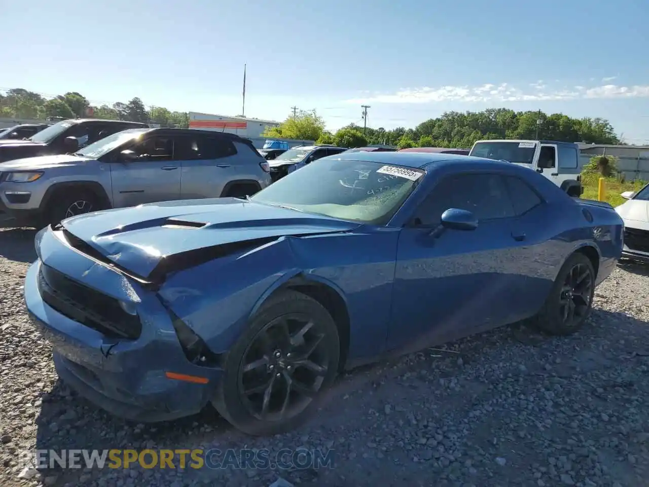 1 Photograph of a damaged car 2C3CDZAG2MH596803 DODGE CHALLENGER 2021