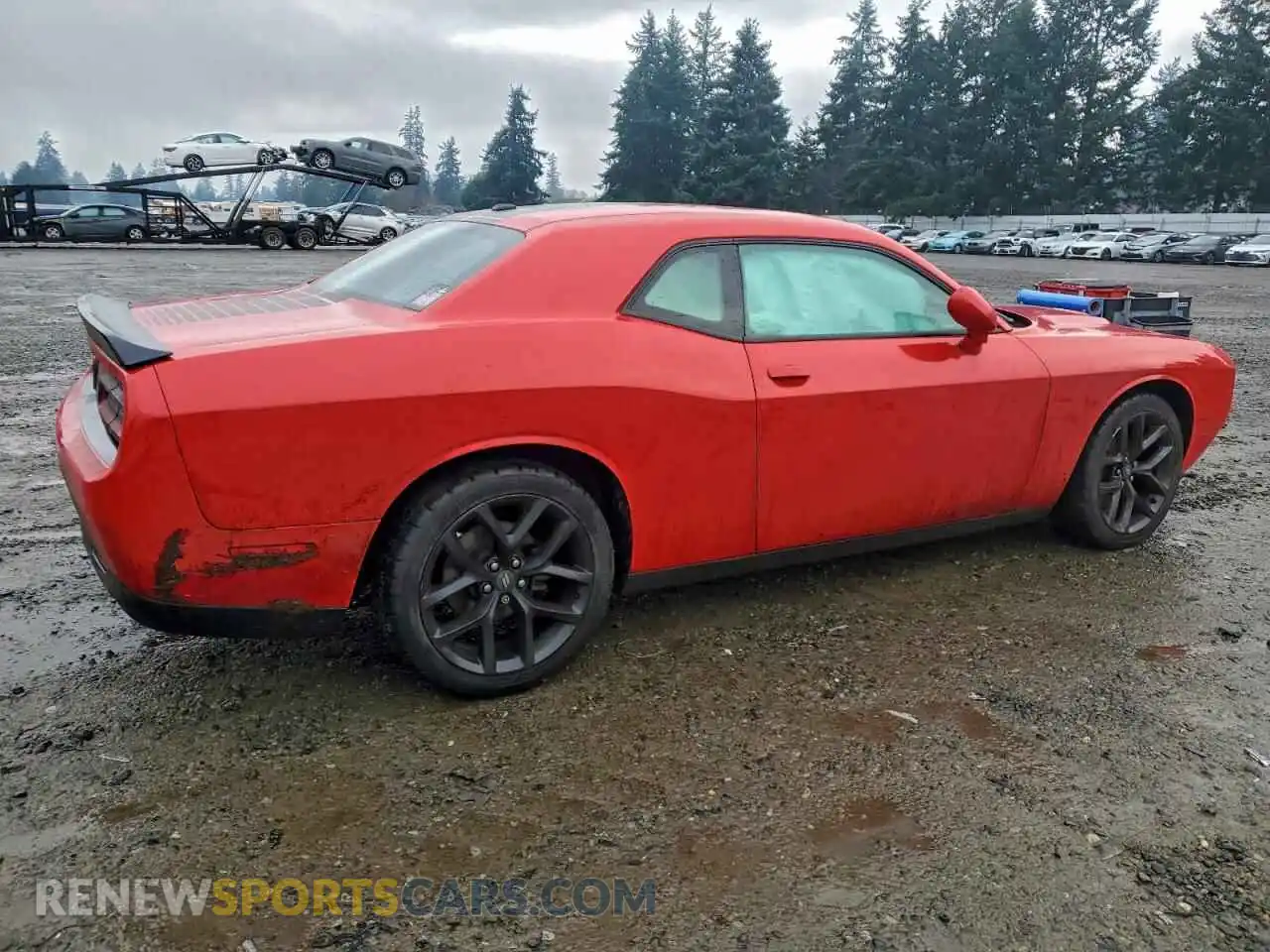 3 Photograph of a damaged car 2C3CDZAG3MH582411 DODGE CHALLENGER 2021