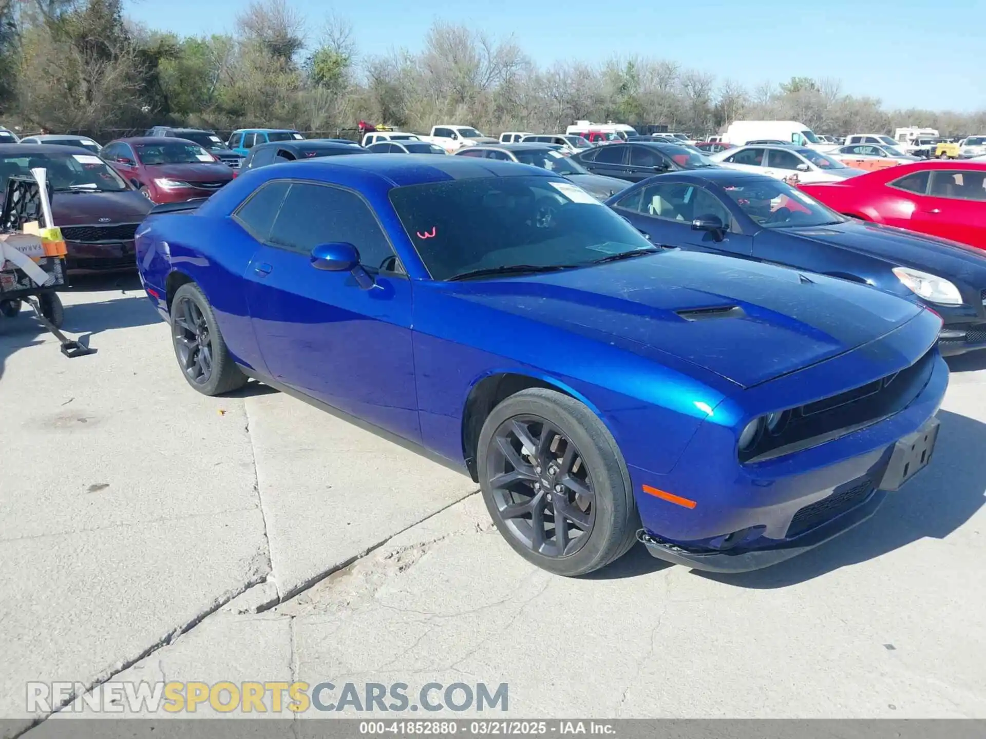 1 Photograph of a damaged car 2C3CDZAG3MH586989 DODGE CHALLENGER 2021