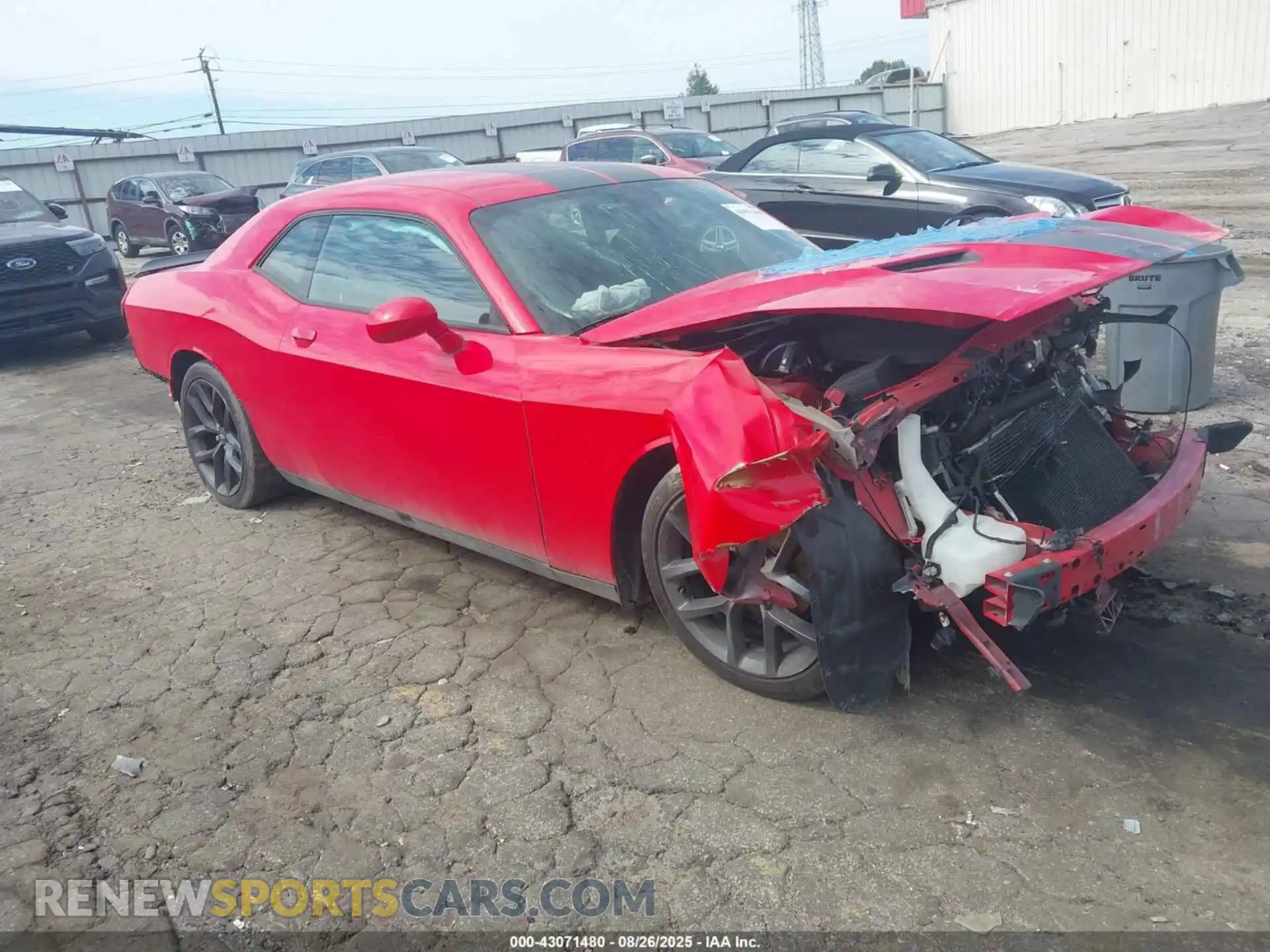 1 Photograph of a damaged car 2C3CDZAG3MH599614 DODGE CHALLENGER 2021