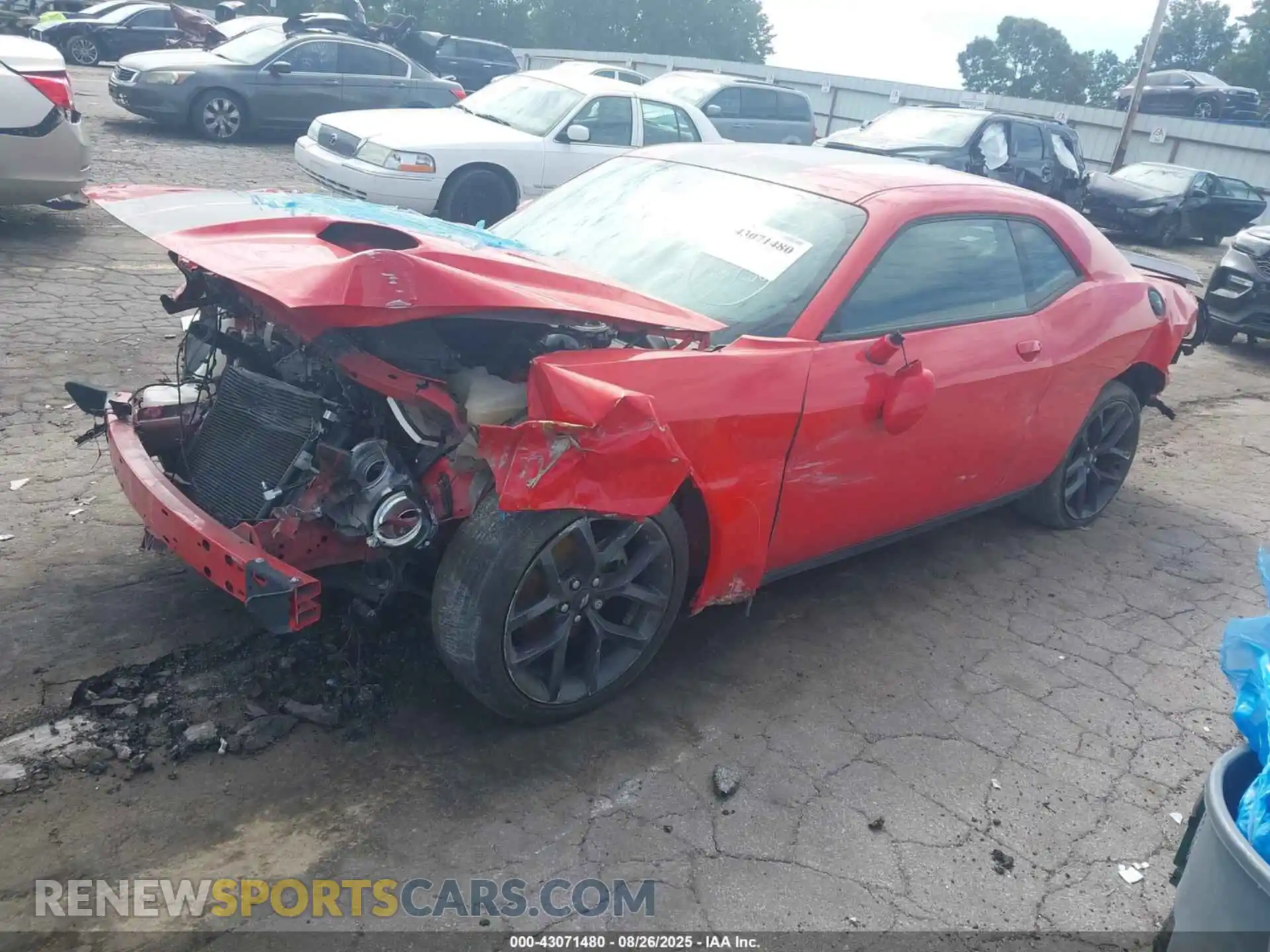 2 Photograph of a damaged car 2C3CDZAG3MH599614 DODGE CHALLENGER 2021