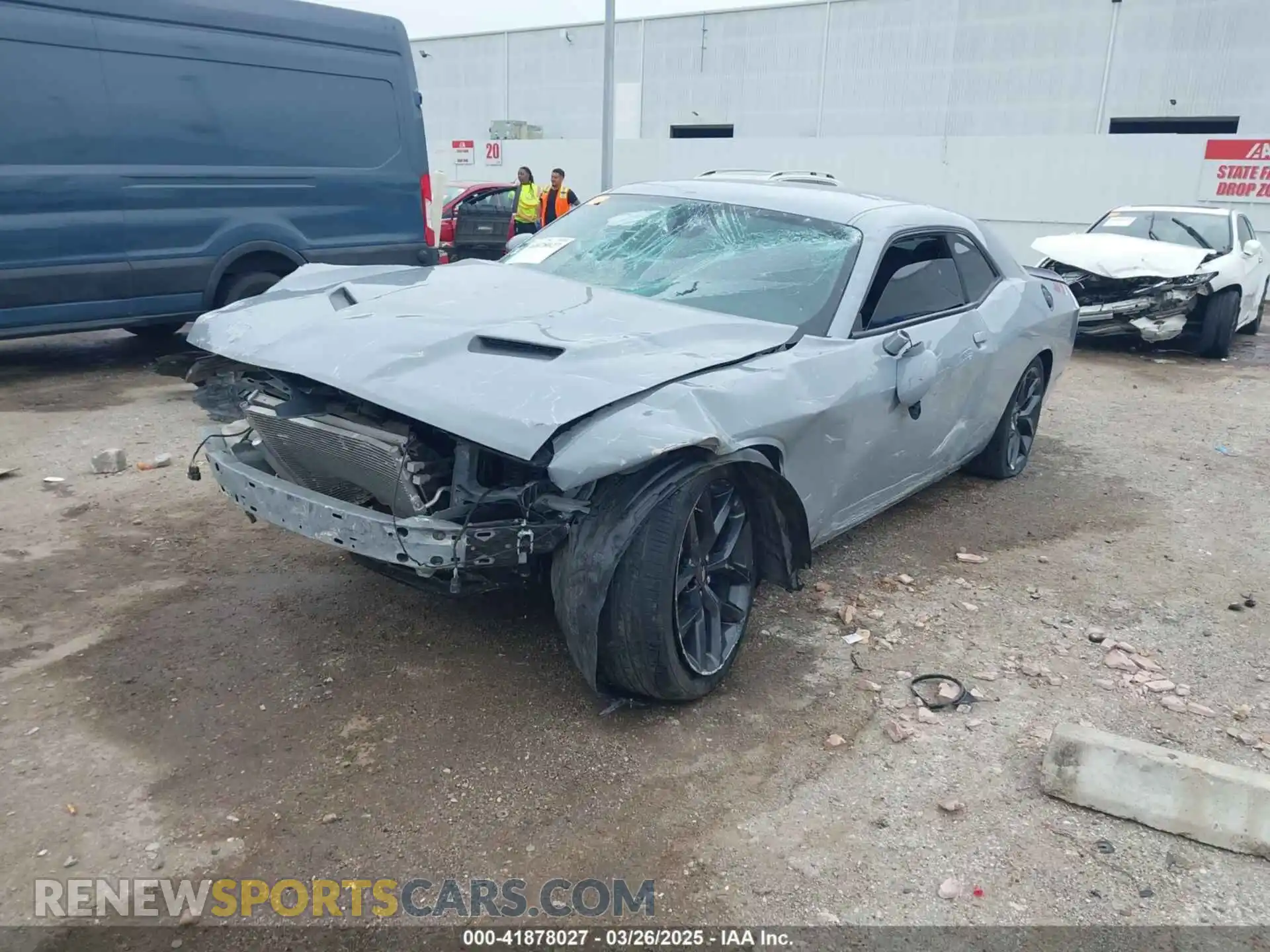 2 Photograph of a damaged car 2C3CDZAG3MH621014 DODGE CHALLENGER 2021
