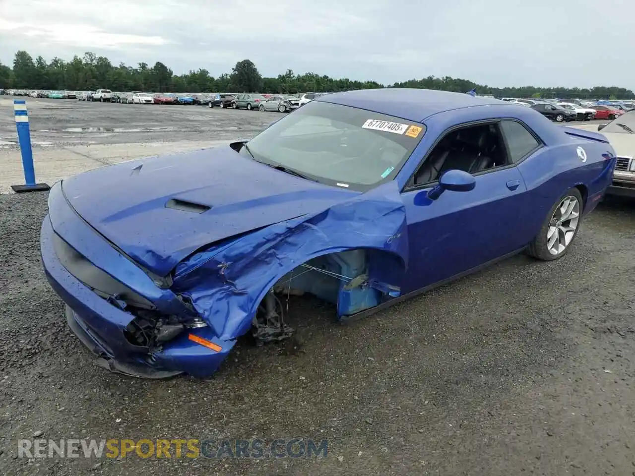 1 Photograph of a damaged car 2C3CDZAG4MH571370 DODGE CHALLENGER 2021