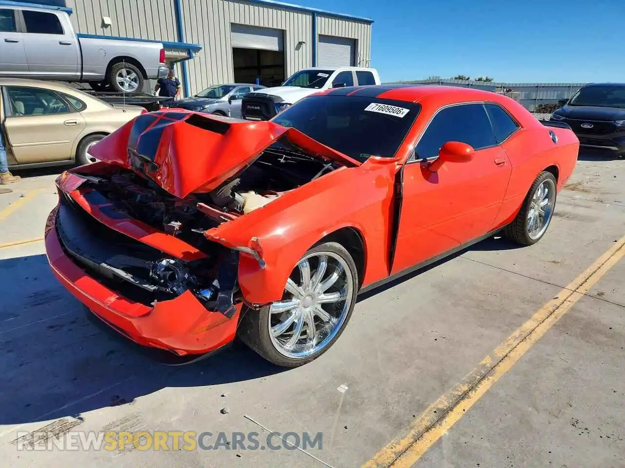 1 Photograph of a damaged car 2C3CDZAG7MH510062 DODGE CHALLENGER 2021
