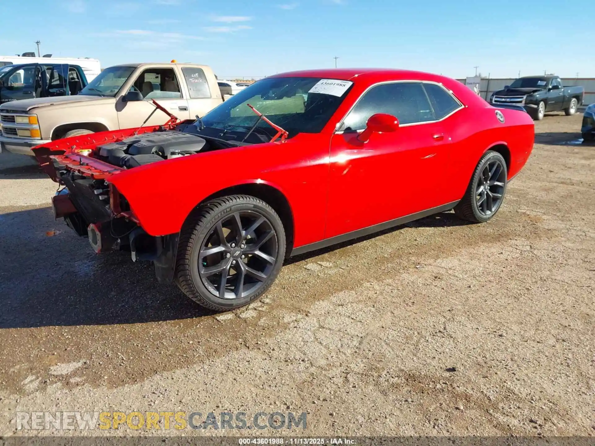 1 Photograph of a damaged car 2C3CDZAG7MH600053 DODGE CHALLENGER 2021