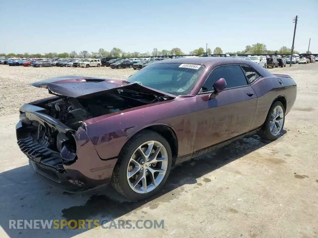 1 Photograph of a damaged car 2C3CDZAG8MH610588 DODGE CHALLENGER 2021