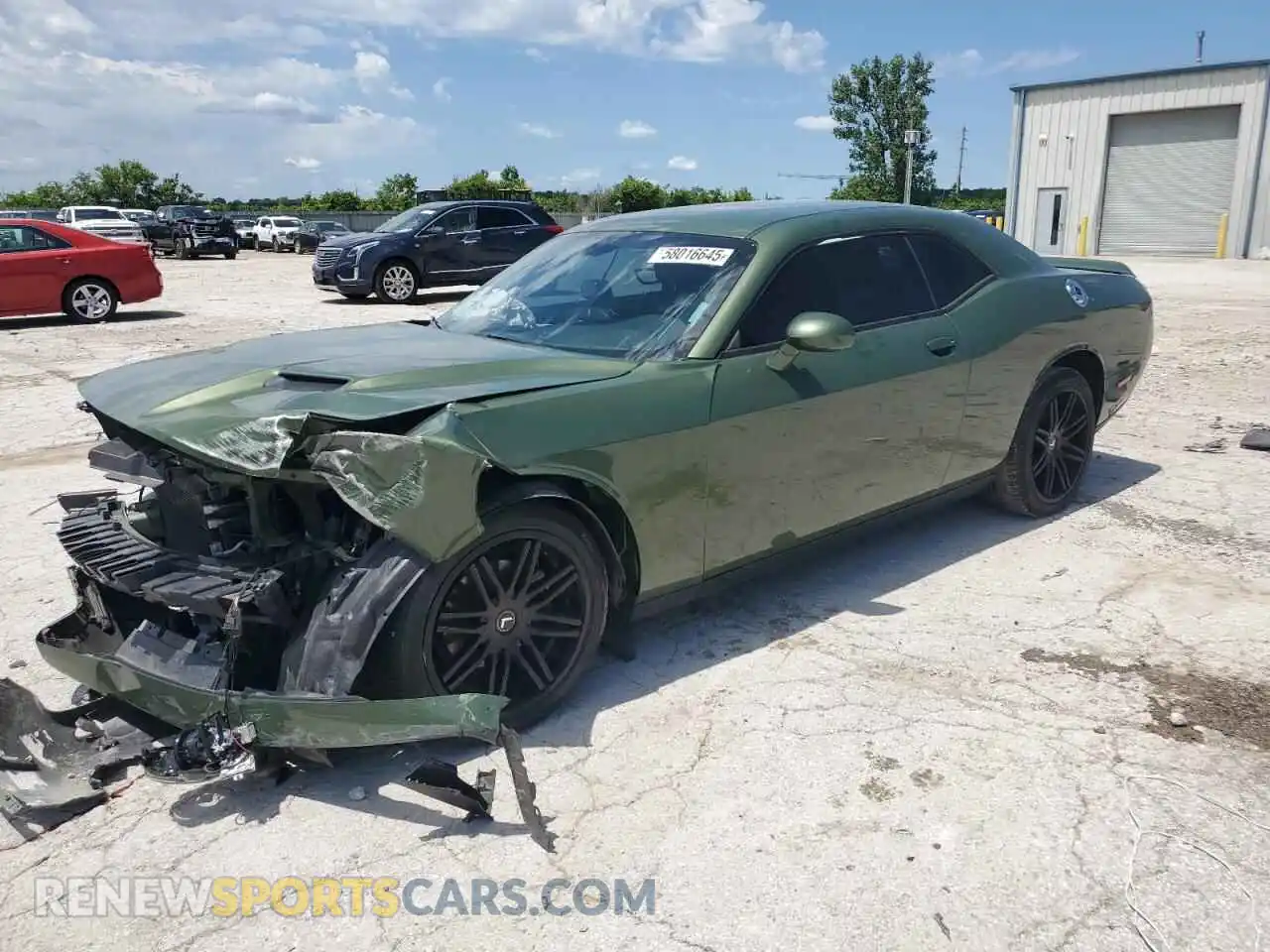 1 Photograph of a damaged car 2C3CDZAG9MH576709 DODGE CHALLENGER 2021