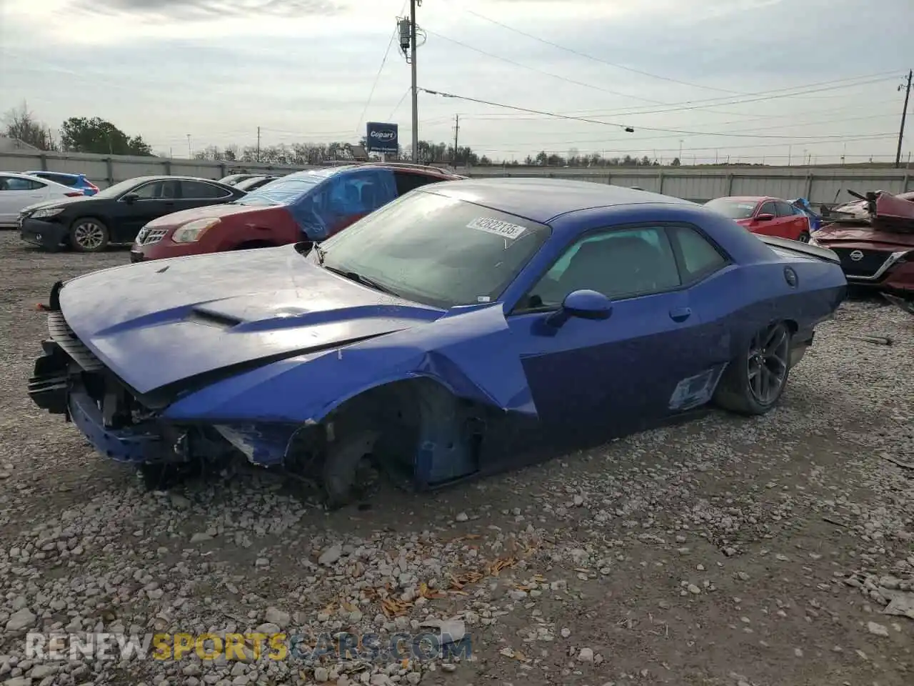 1 Photograph of a damaged car 2C3CDZAGXMH641633 DODGE CHALLENGER 2021