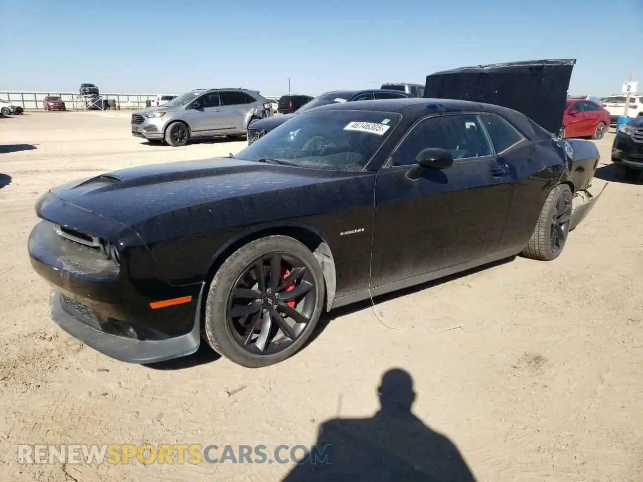 1 Photograph of a damaged car 2C3CDZBT1MH673947 DODGE CHALLENGER 2021
