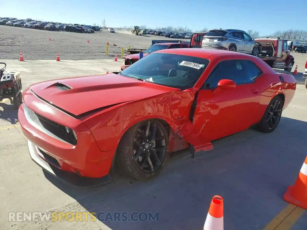 1 Photograph of a damaged car 2C3CDZBT2MH583626 DODGE CHALLENGER 2021
