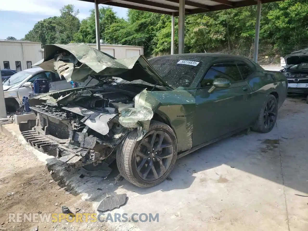 1 Photograph of a damaged car 2C3CDZBT4MH627836 DODGE CHALLENGER 2021