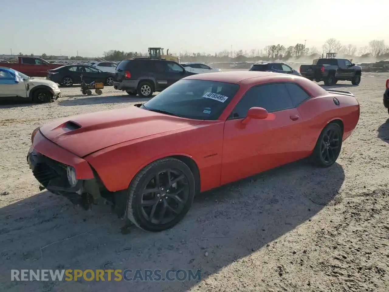 1 Photograph of a damaged car 2C3CDZBT4MH631210 DODGE CHALLENGER 2021