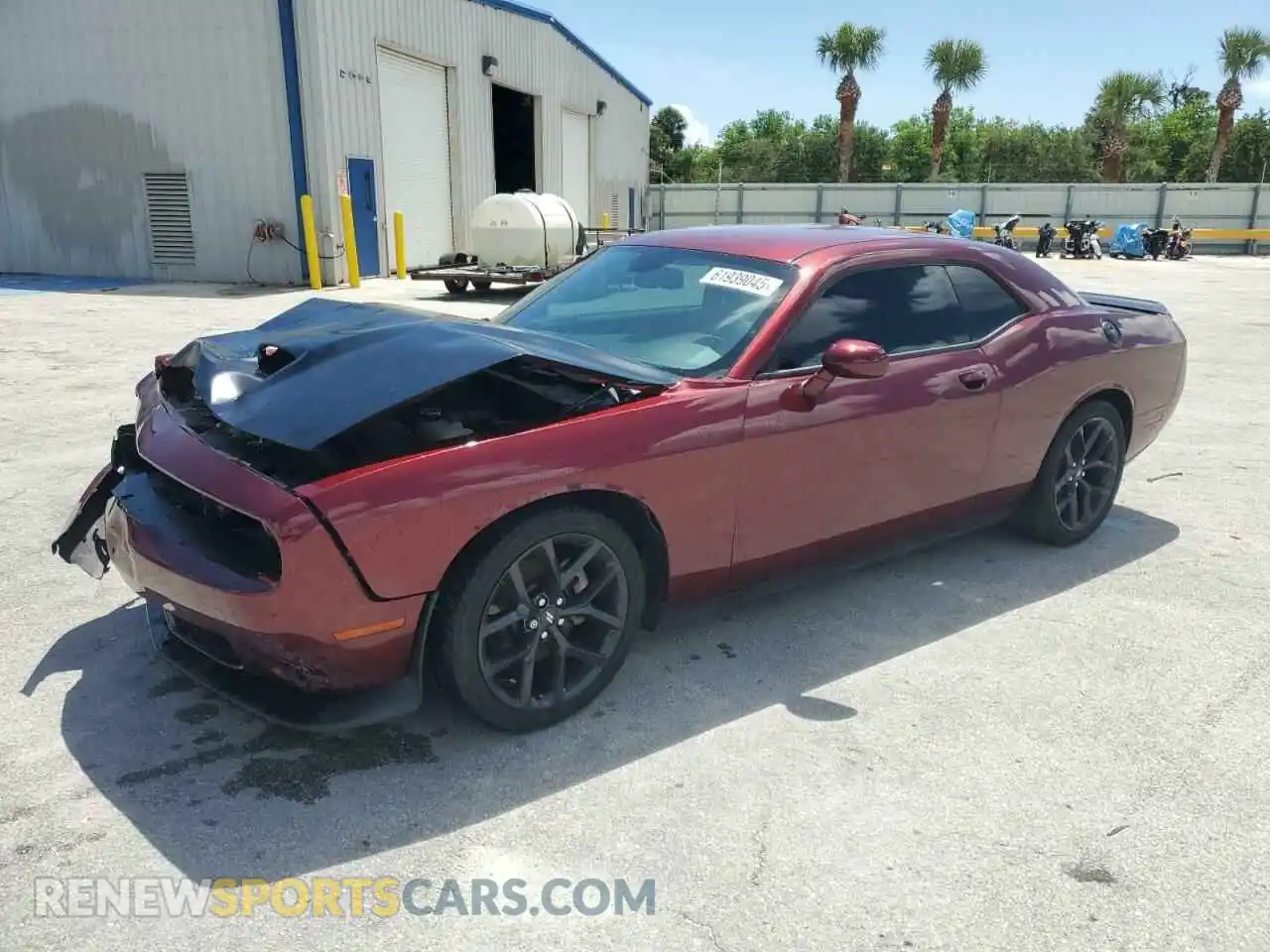 1 Photograph of a damaged car 2C3CDZBT4MH655135 DODGE CHALLENGER 2021