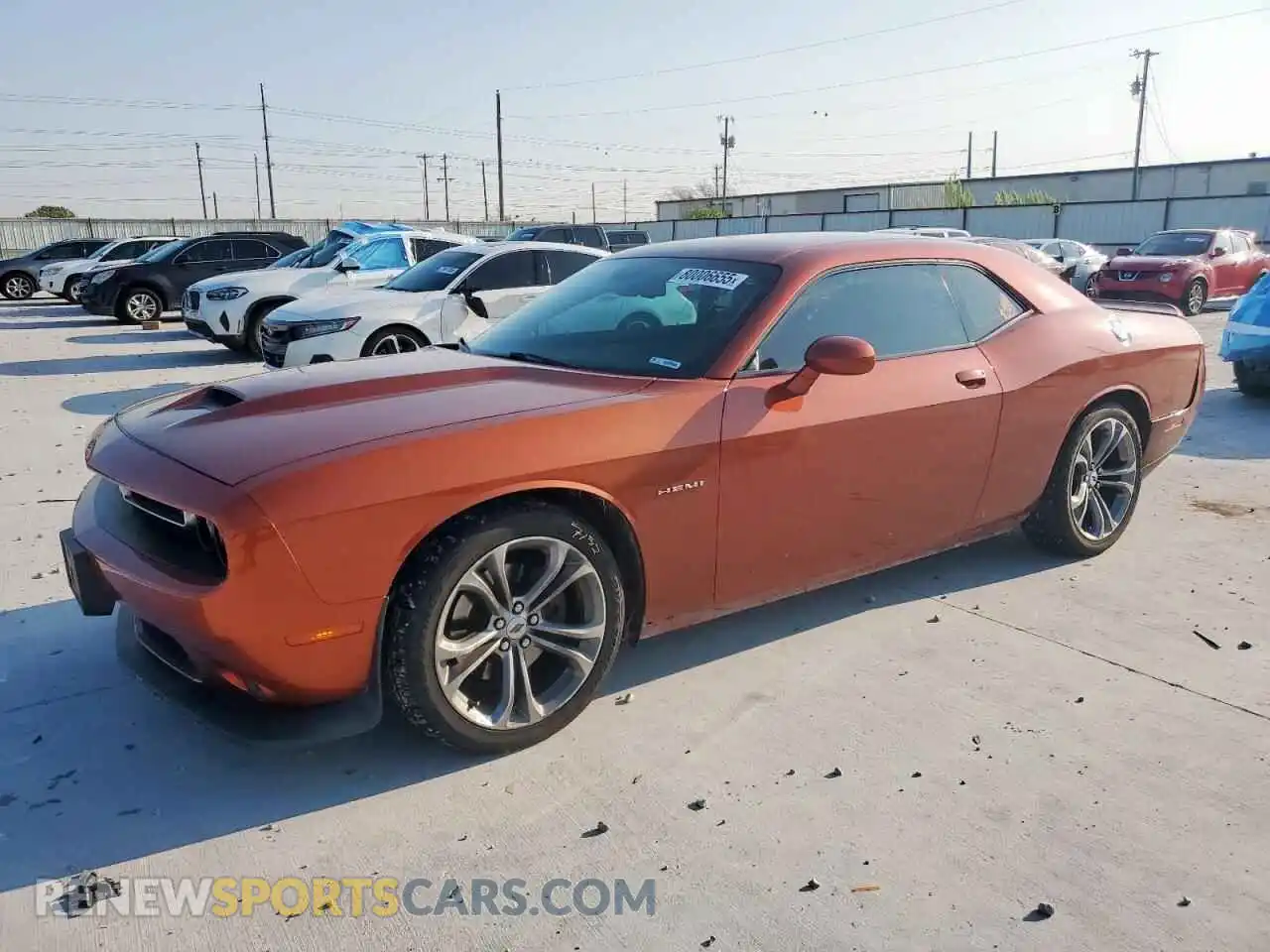 1 Photograph of a damaged car 2C3CDZBT5MH505552 DODGE CHALLENGER 2021