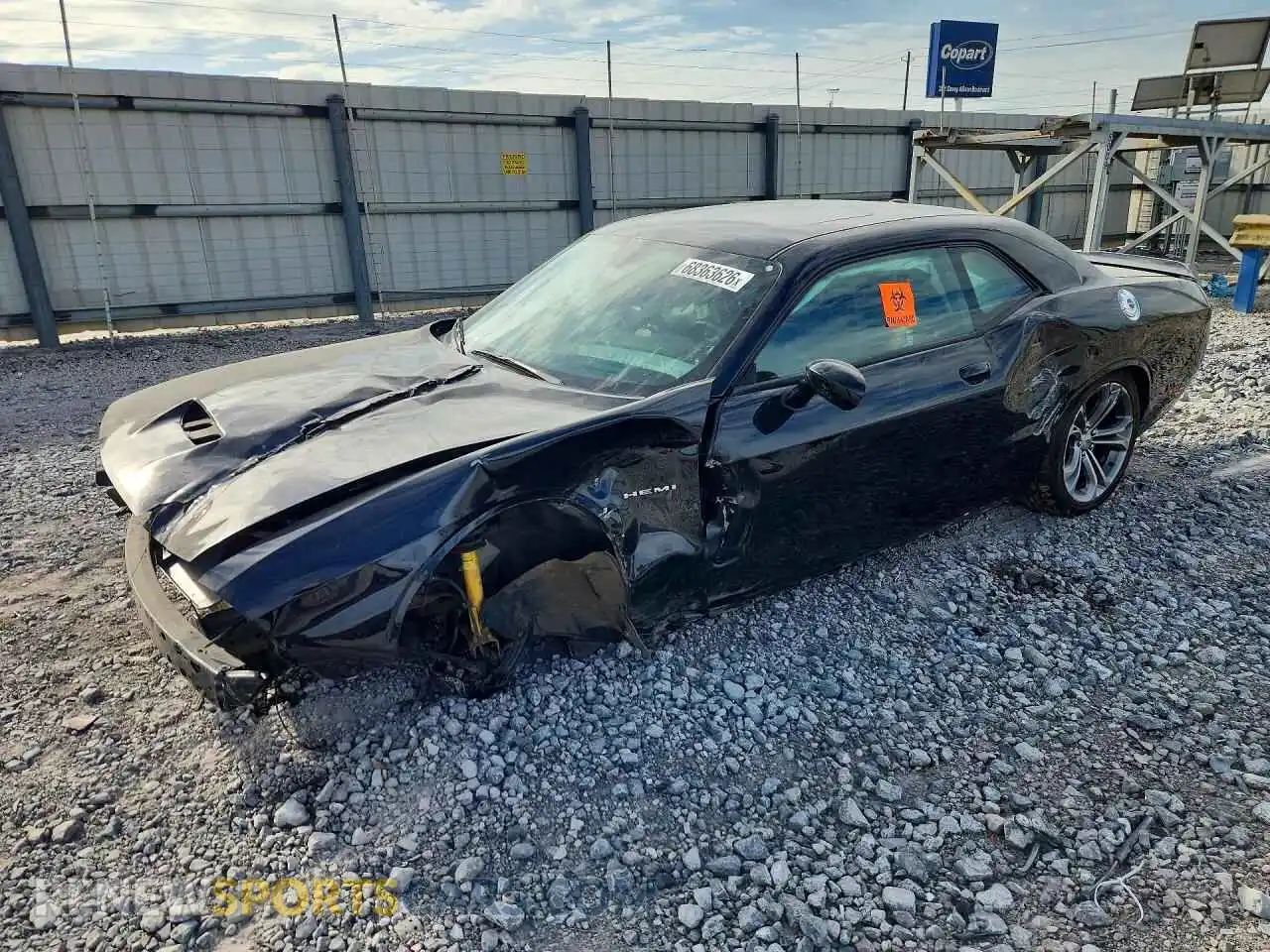 1 Photograph of a damaged car 2C3CDZBT5MH509441 DODGE CHALLENGER 2021