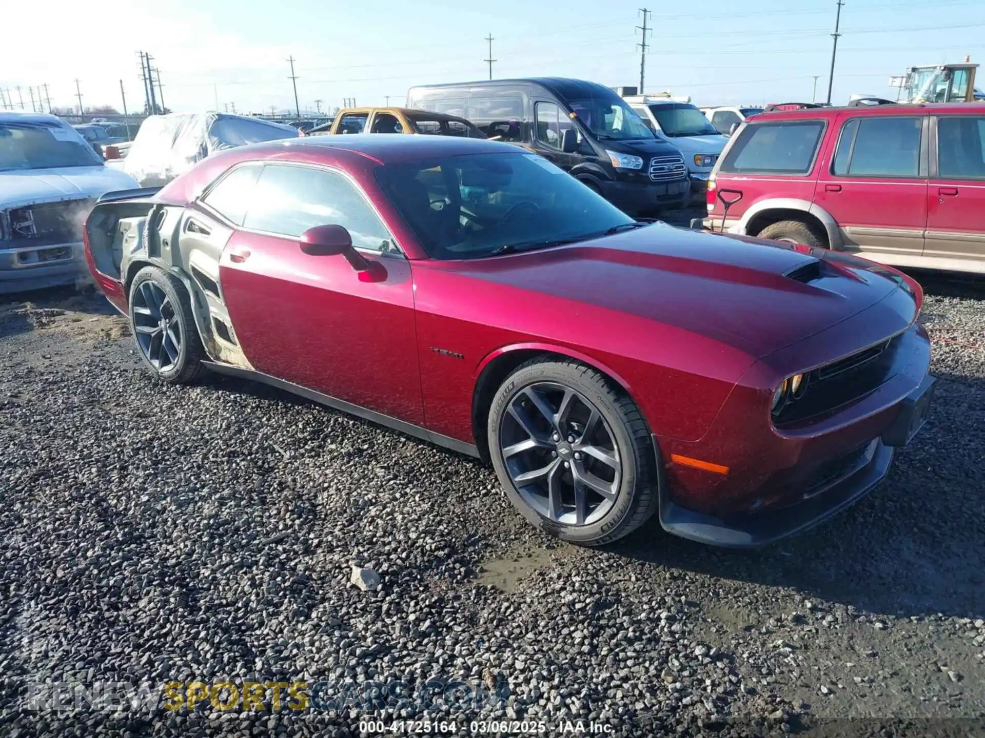 1 Photograph of a damaged car 2C3CDZBT5MH510489 DODGE CHALLENGER 2021