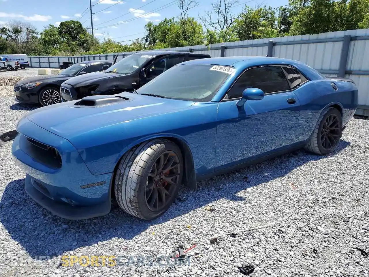 1 Photograph of a damaged car 2C3CDZBT6MH623898 DODGE CHALLENGER 2021