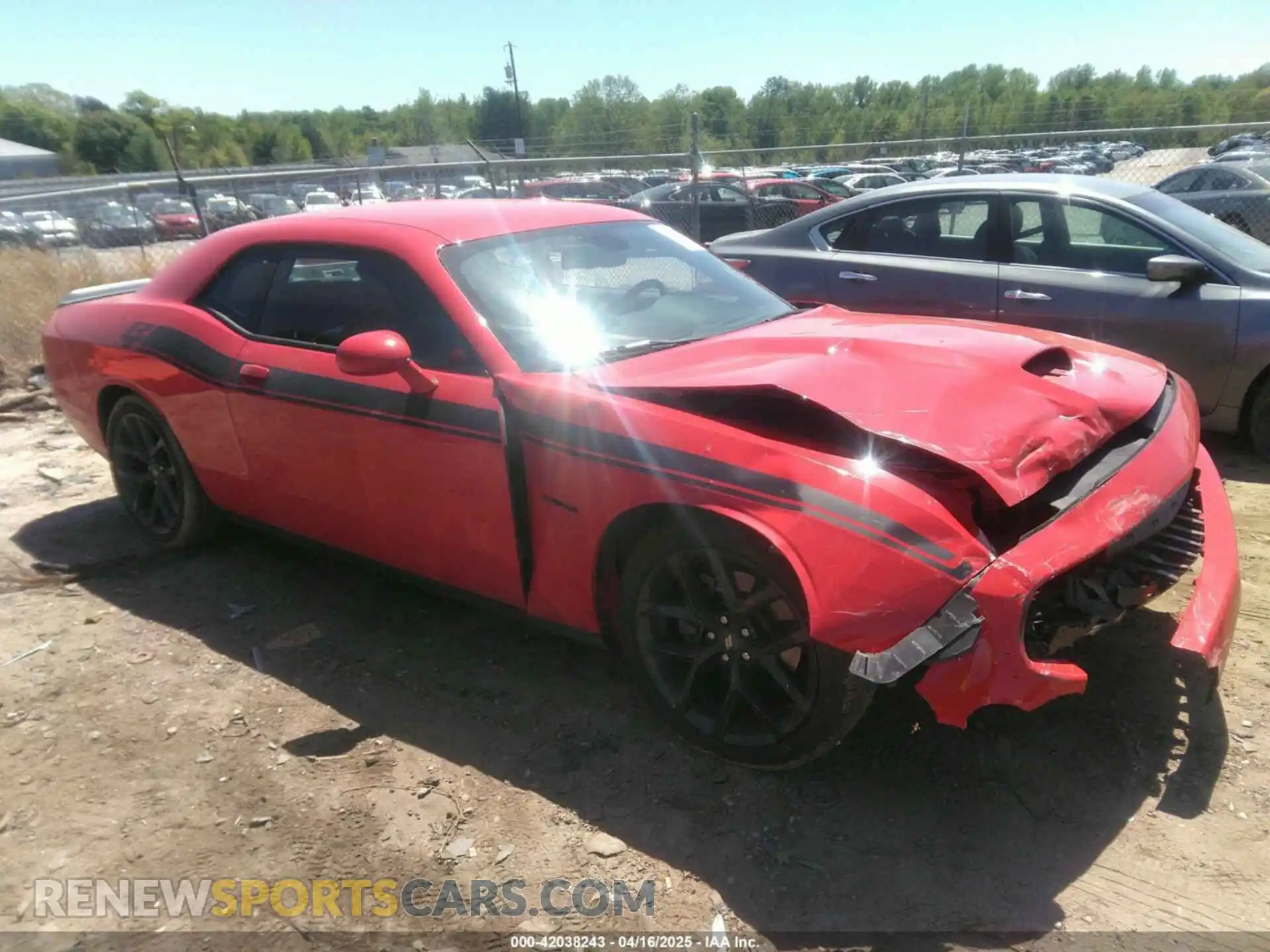 1 Photograph of a damaged car 2C3CDZBT7MH541596 DODGE CHALLENGER 2021