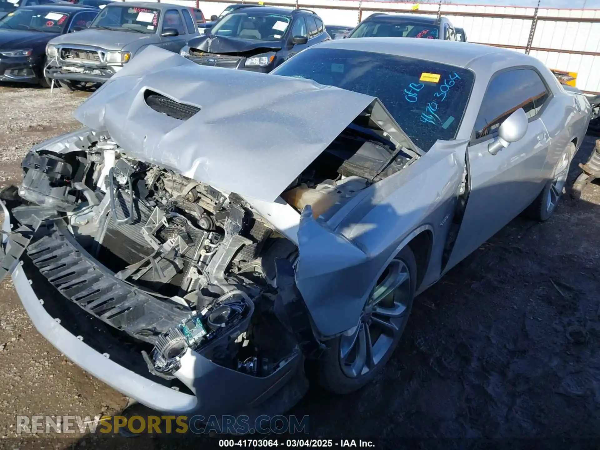 2 Photograph of a damaged car 2C3CDZBT7MH542375 DODGE CHALLENGER 2021