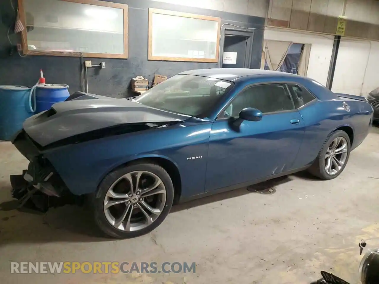 1 Photograph of a damaged car 2C3CDZBT8MH505528 DODGE CHALLENGER 2021