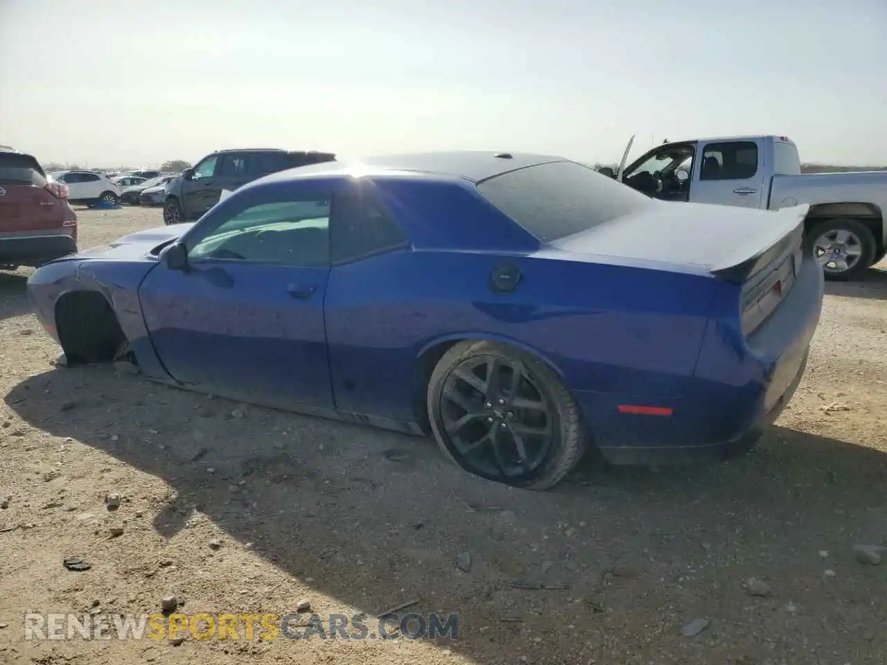 2 Photograph of a damaged car 2C3CDZBT8MH627855 DODGE CHALLENGER 2021