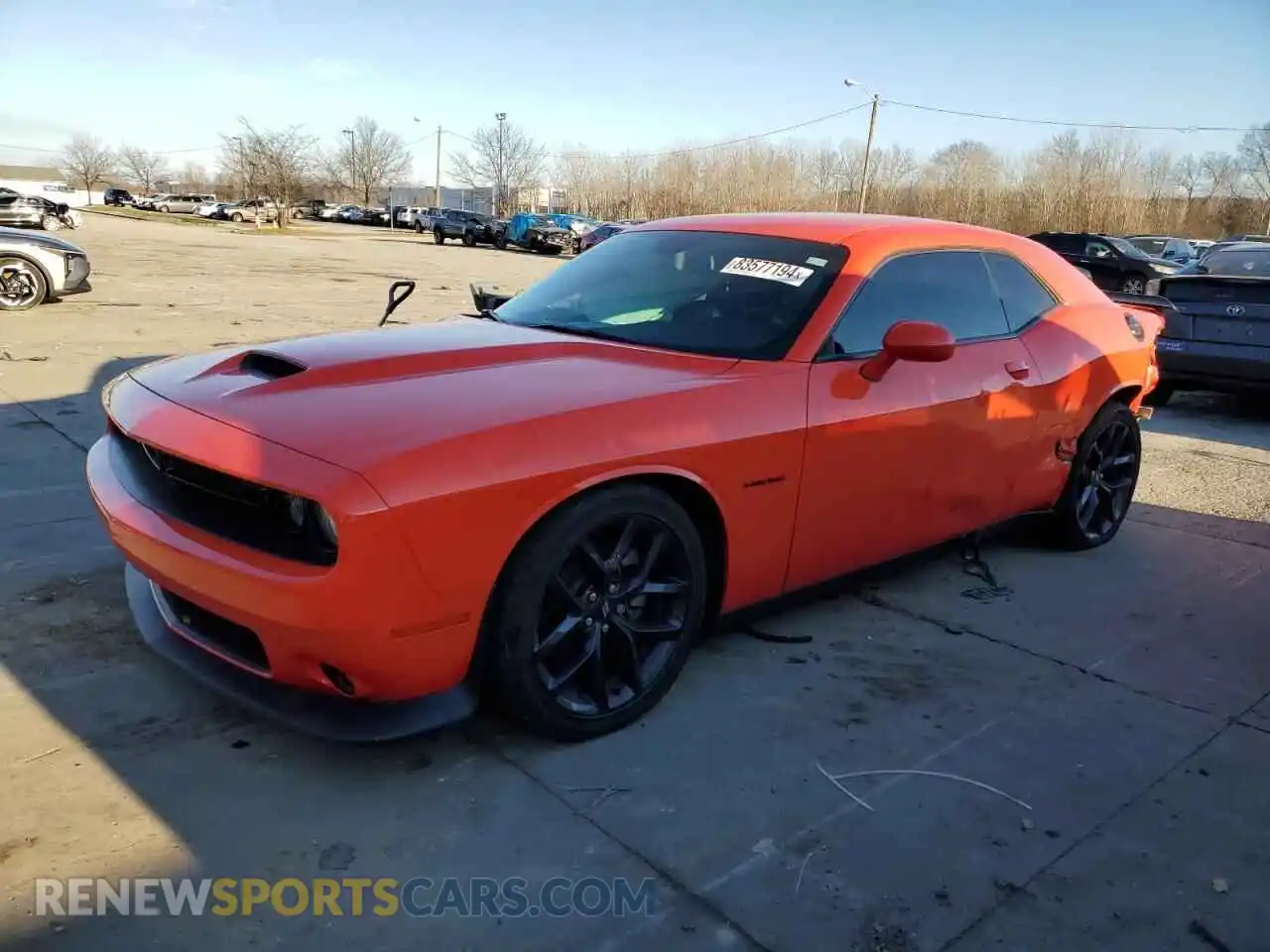 1 Photograph of a damaged car 2C3CDZBT9MH600194 DODGE CHALLENGER 2021