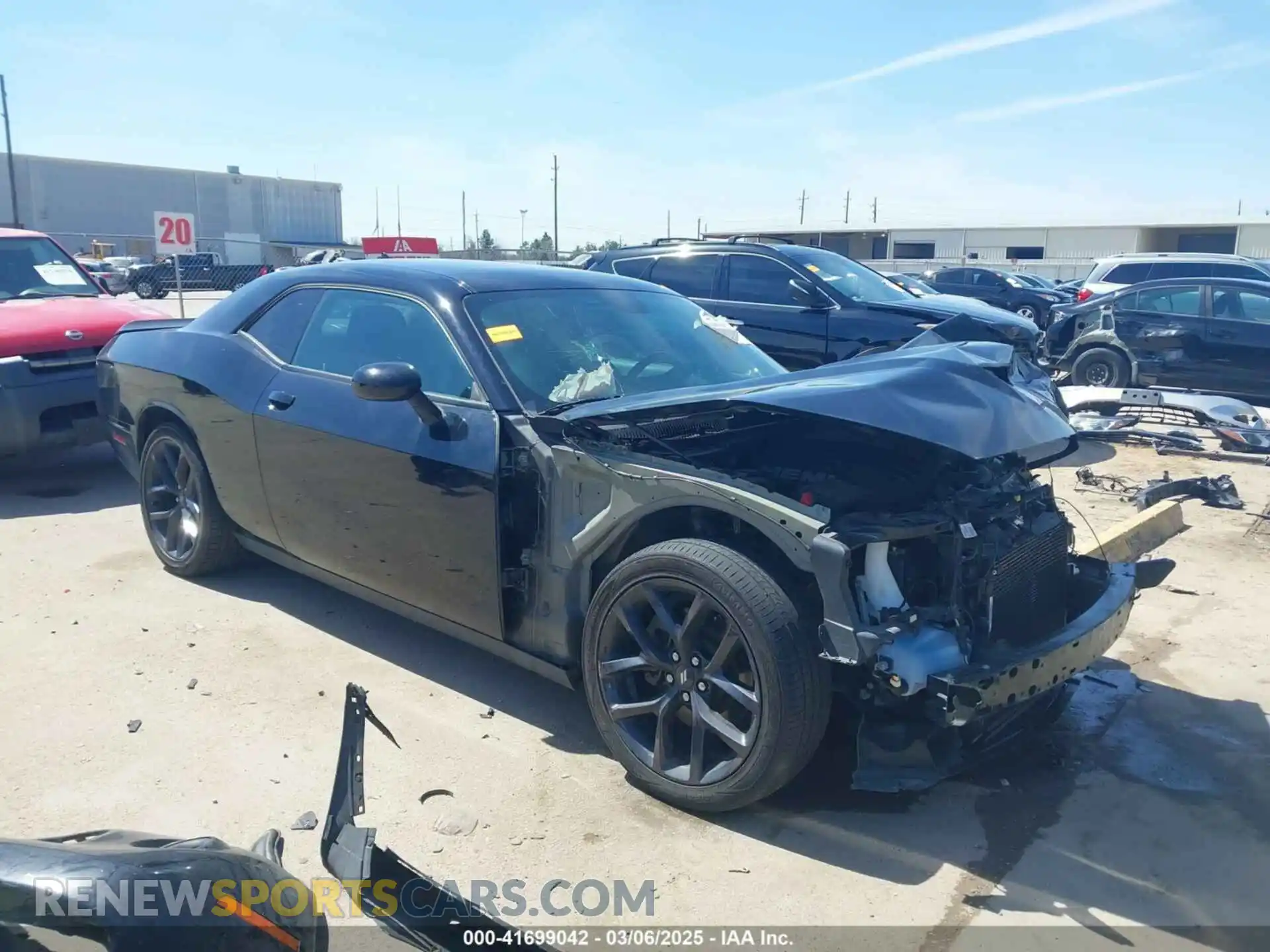 1 Photograph of a damaged car 2C3CDZBT9MH610384 DODGE CHALLENGER 2021