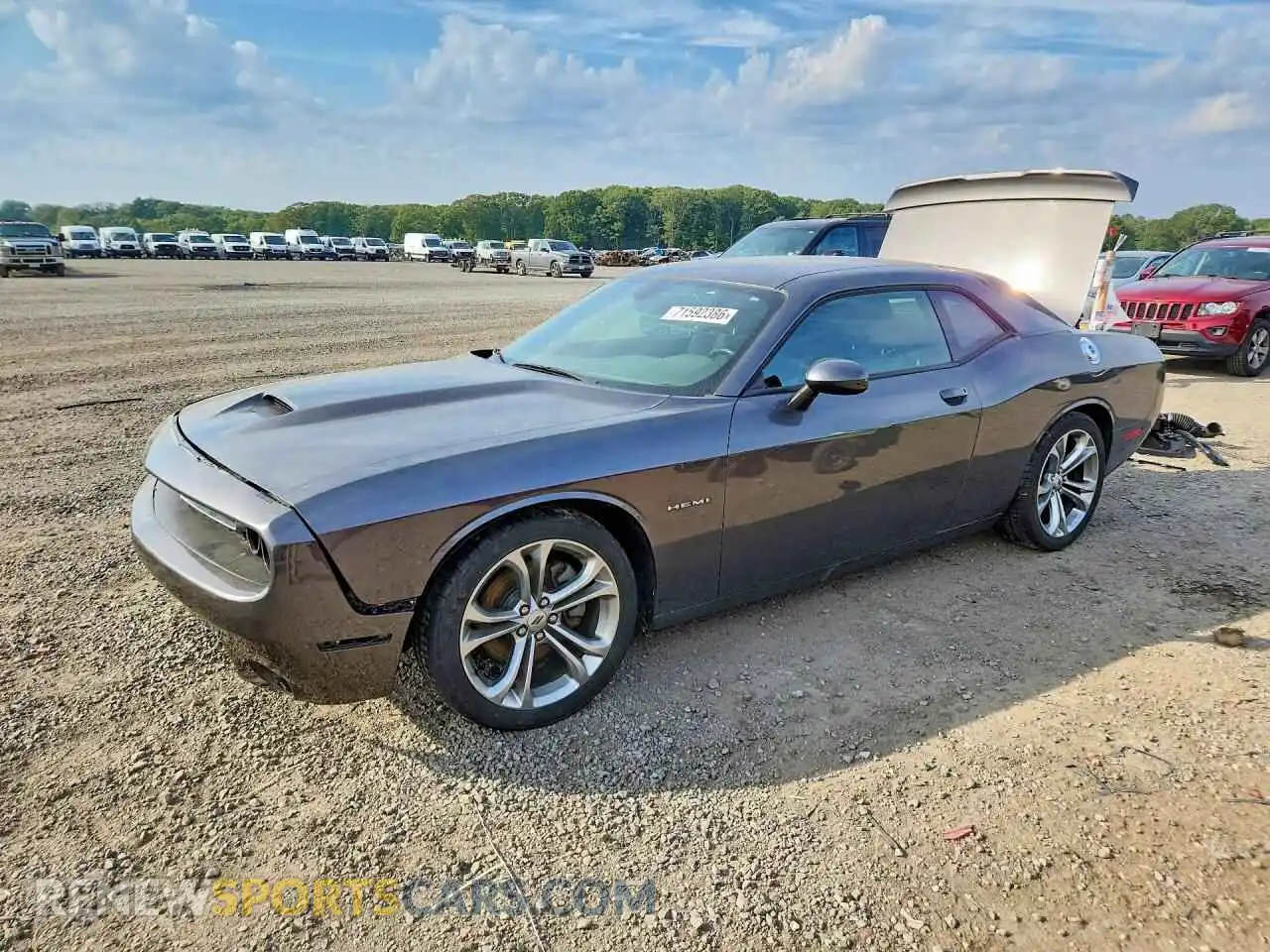 1 Photograph of a damaged car 2C3CDZBT9MH631056 DODGE CHALLENGER 2021