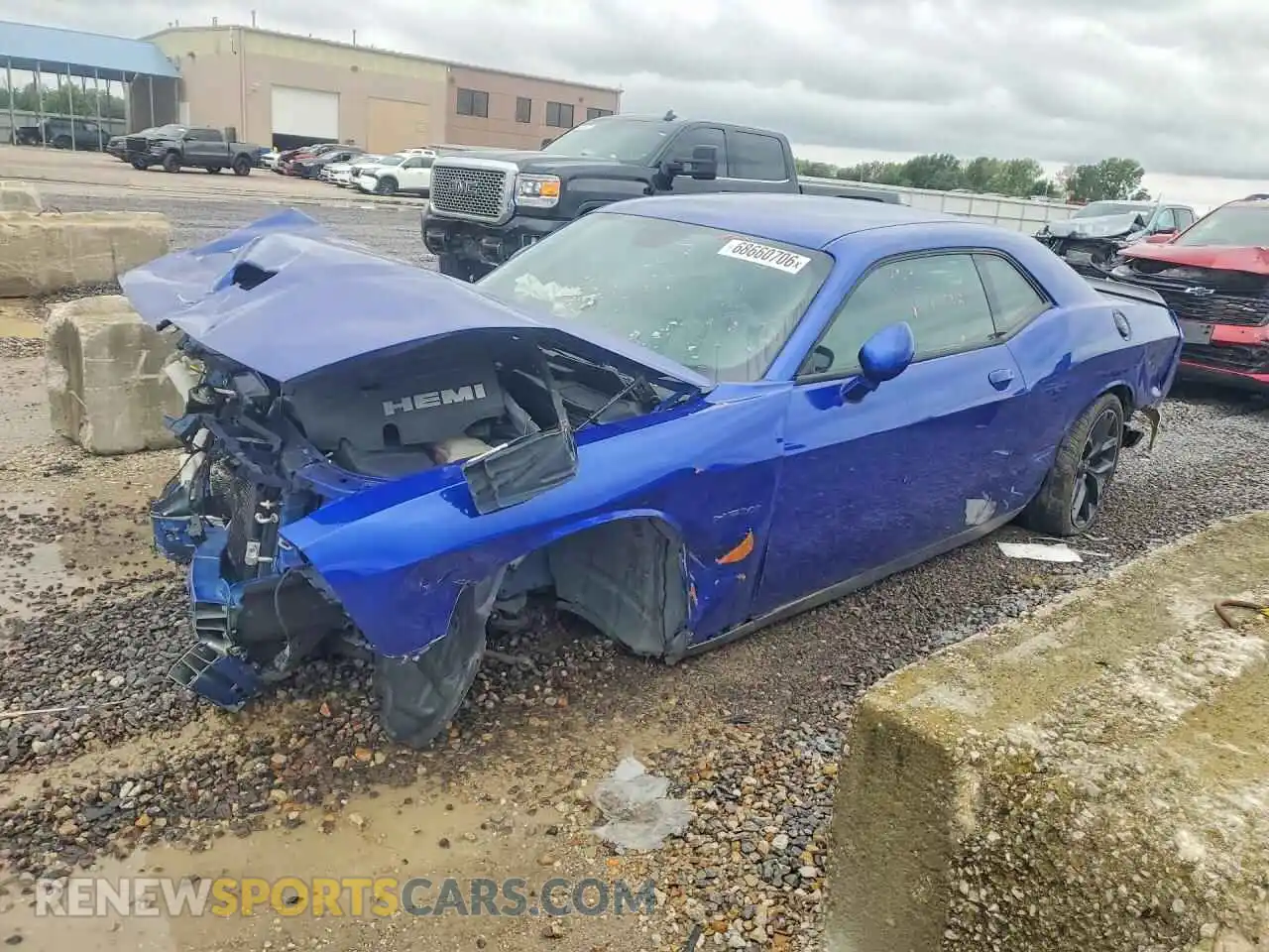 1 Photograph of a damaged car 2C3CDZBTXMH531094 DODGE CHALLENGER 2021