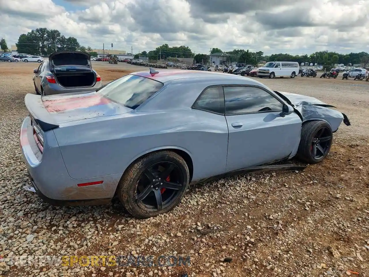 3 fotografías del automóvil dañado 2C3CDZC91MH596192 DODGE CHALLENGER 2021
