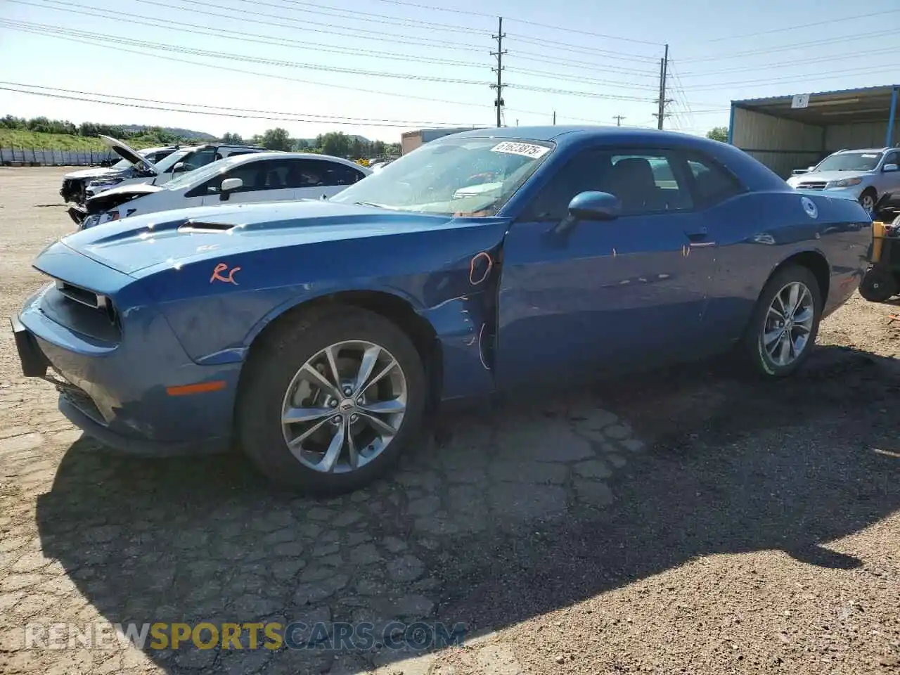 1 Photograph of a damaged car 2C3CDZGGXMH571879 DODGE CHALLENGER 2021