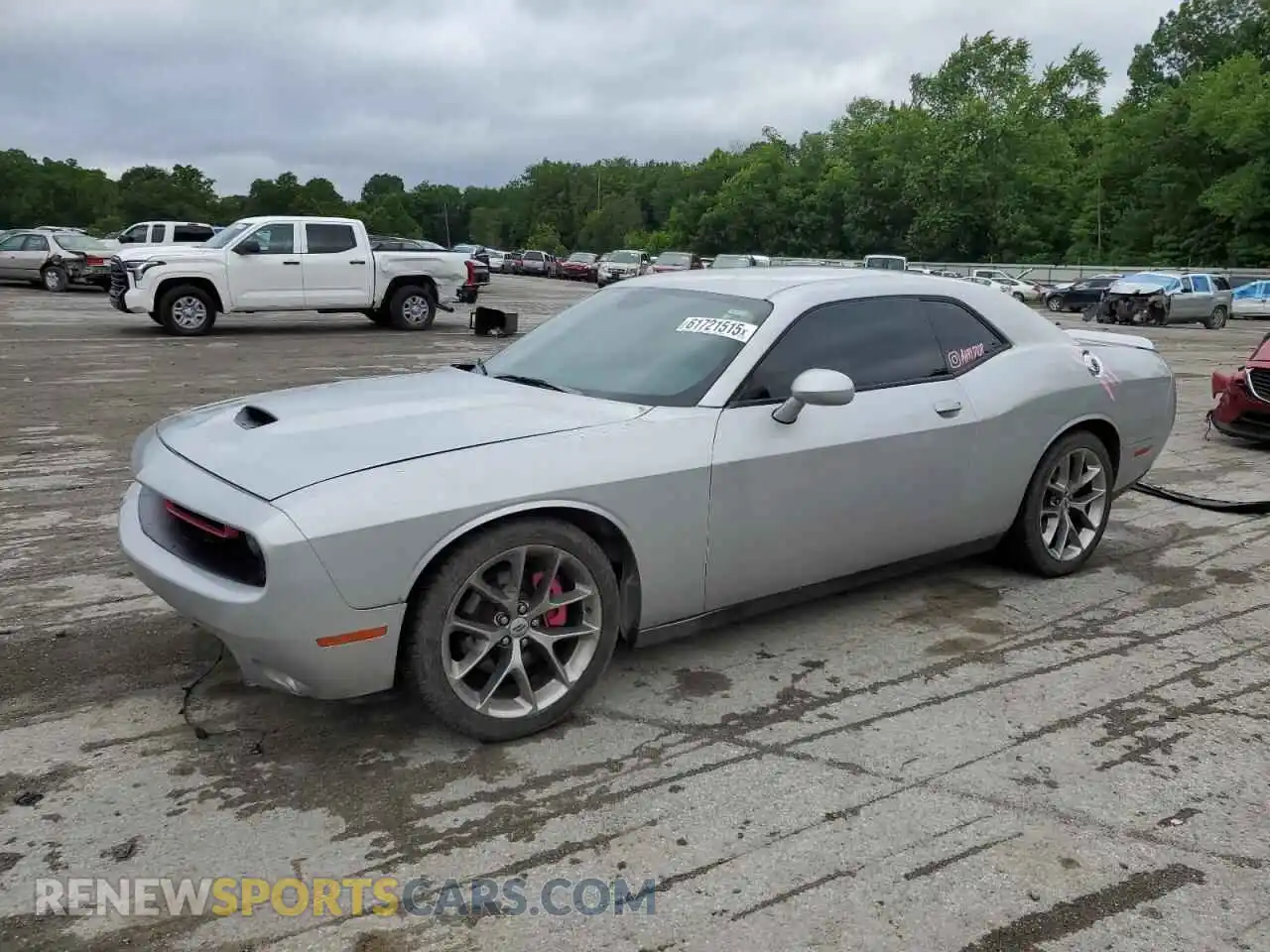 1 Photograph of a damaged car 2C3CDZJG0MH573200 DODGE CHALLENGER 2021