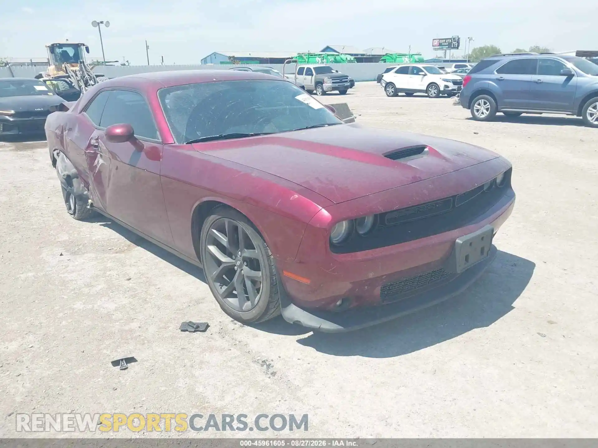 1 Photograph of a damaged car 2C3CDZJG0MH674026 DODGE CHALLENGER 2021