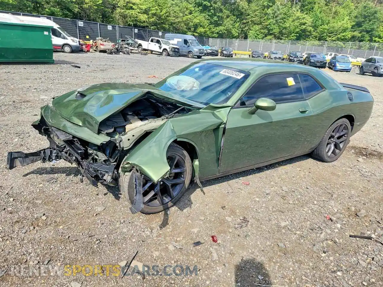 1 Photograph of a damaged car 2C3CDZJG1MH620847 DODGE CHALLENGER 2021