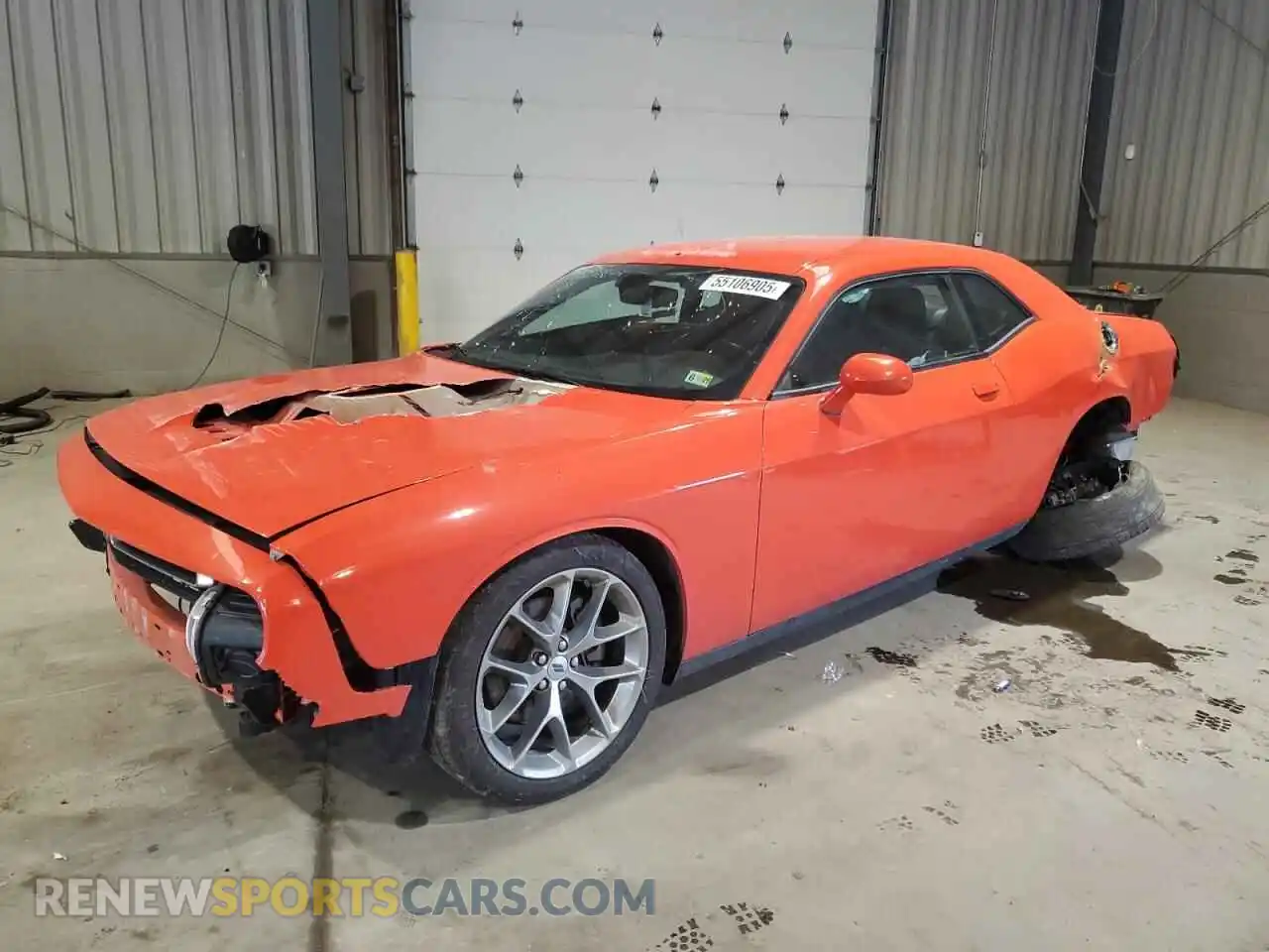 1 Photograph of a damaged car 2C3CDZJG3MH605170 DODGE CHALLENGER 2021