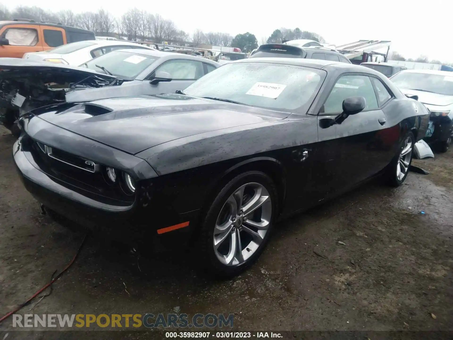 2 Photograph of a damaged car 2C3CDZJG5MH587187 DODGE CHALLENGER 2021
