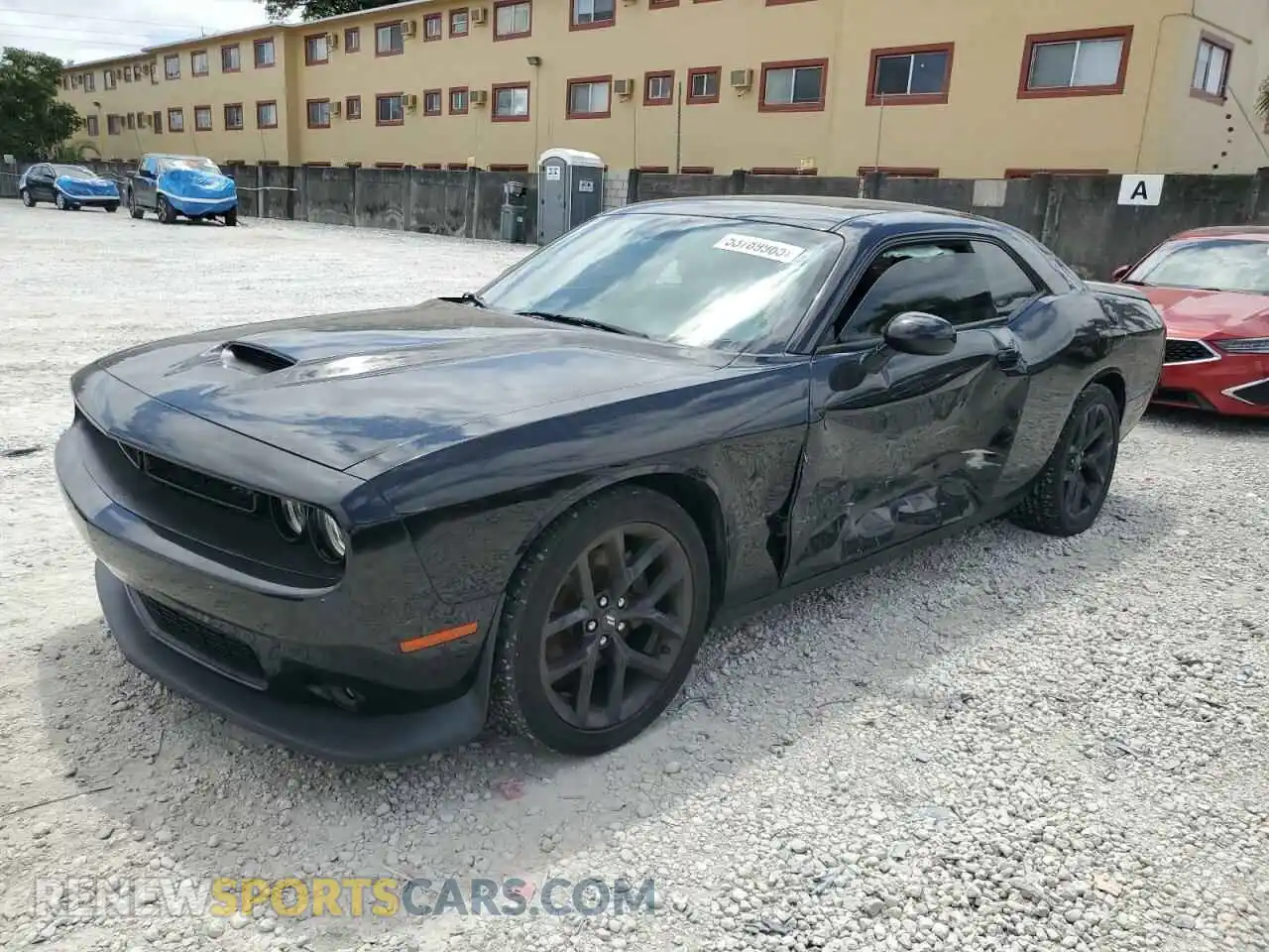 1 Photograph of a damaged car 2C3CDZJG7MH507100 DODGE CHALLENGER 2021