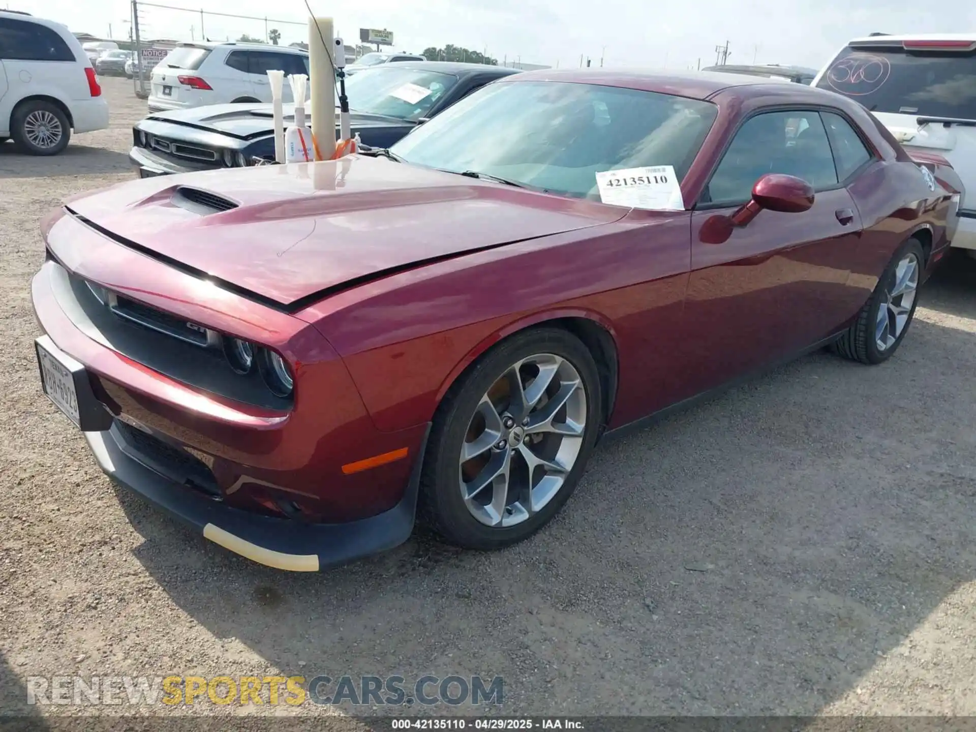 2 Photograph of a damaged car 2C3CDZJG7MH660303 DODGE CHALLENGER 2021