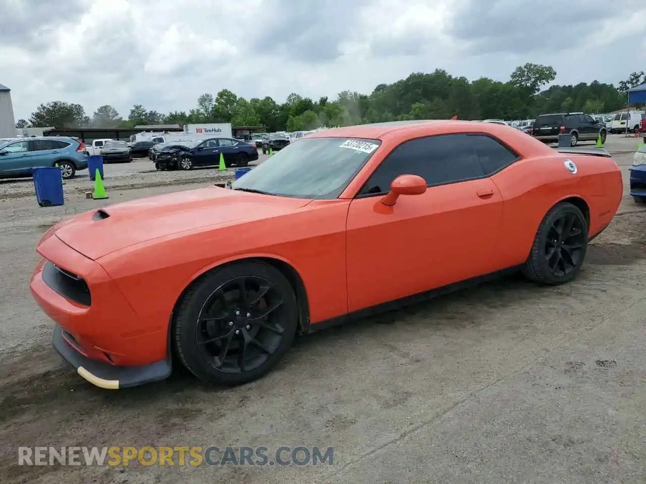 1 Photograph of a damaged car 2C3CDZJG8MH681273 DODGE CHALLENGER 2021