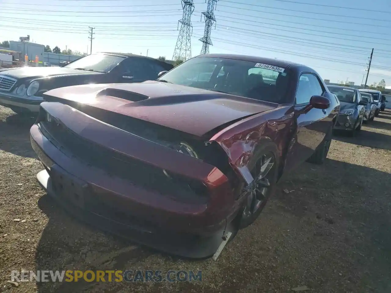 1 Photograph of a damaged car 2C3CDZKG1MH501078 DODGE CHALLENGER 2021