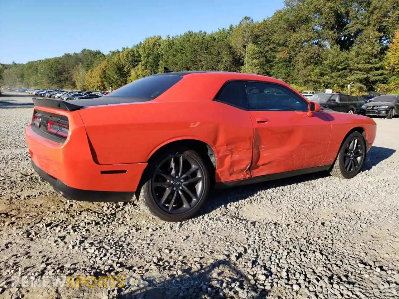 3 Photograph of a damaged car 2C3CDZKG3MH573884 DODGE CHALLENGER 2021
