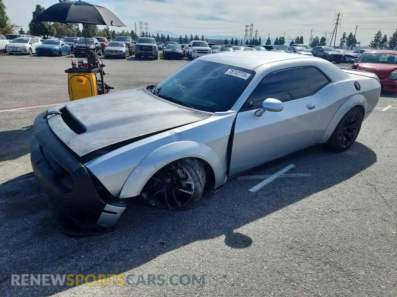 1 Photograph of a damaged car 2C3CDZL96MH500427 DODGE CHALLENGER 2021