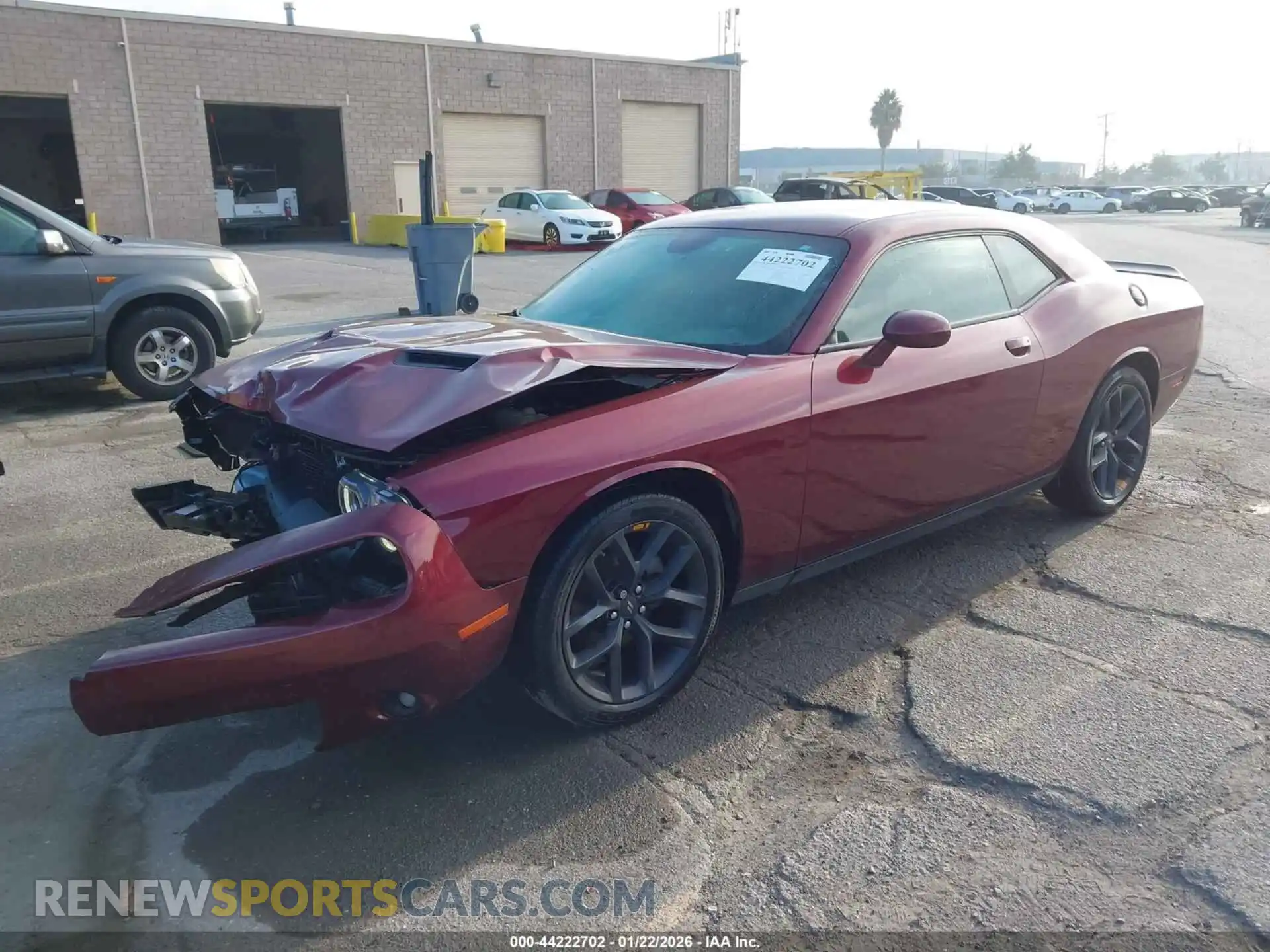 2 Photograph of a damaged car 2C3CDZAG0NH179133 DODGE CHALLENGER 2022