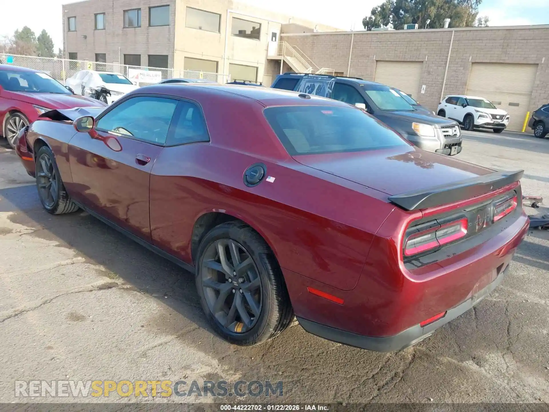 3 Photograph of a damaged car 2C3CDZAG0NH179133 DODGE CHALLENGER 2022