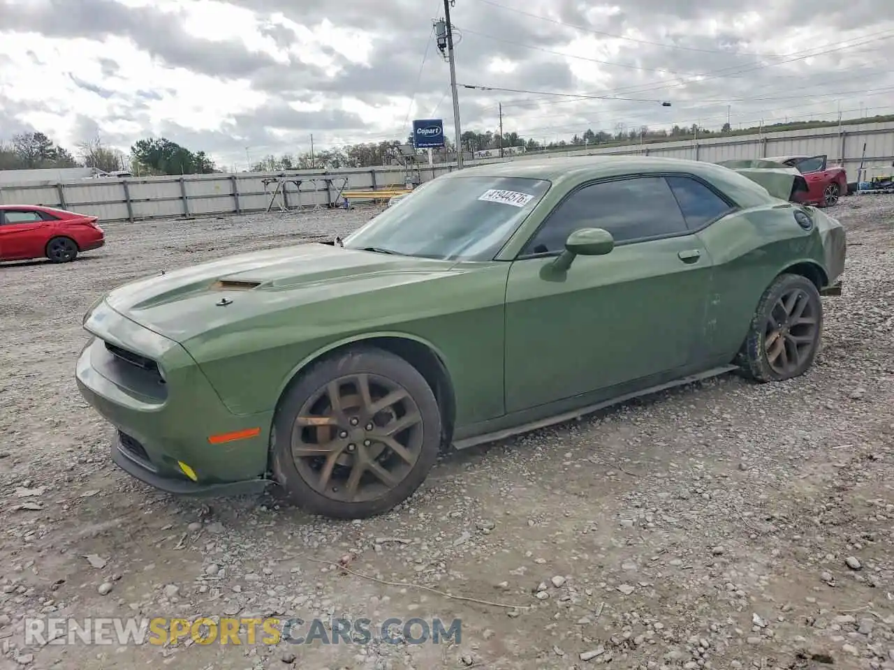 1 Photograph of a damaged car 2C3CDZAG1NH151812 DODGE CHALLENGER 2022