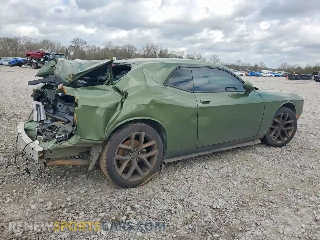 3 Photograph of a damaged car 2C3CDZAG1NH151812 DODGE CHALLENGER 2022