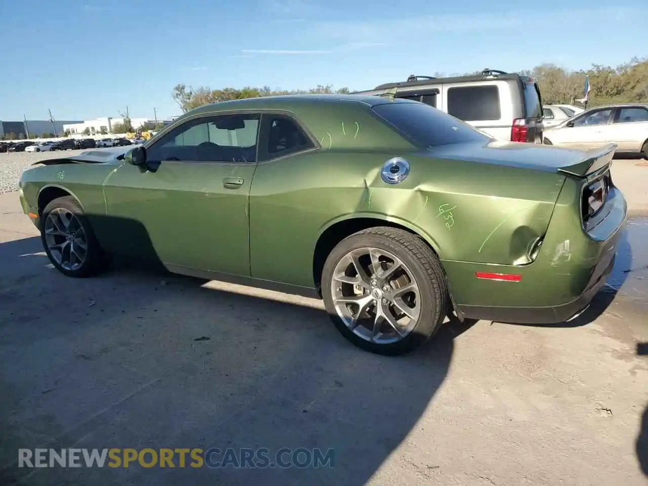 2 fotografías del automóvil dañado 2C3CDZAG5NH140229 DODGE CHALLENGER 2022