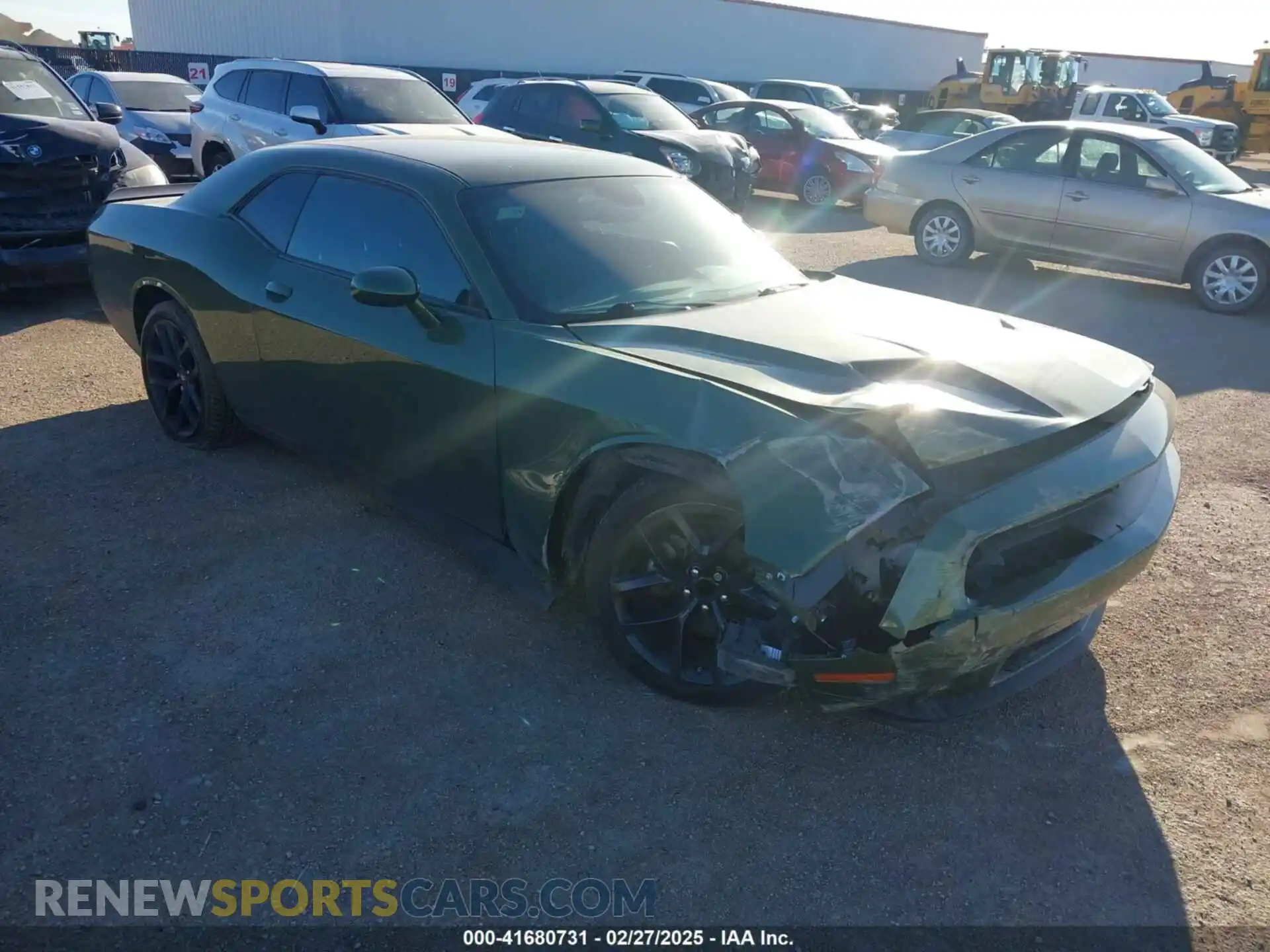 1 Photograph of a damaged car 2C3CDZAG6NH128669 DODGE CHALLENGER 2022